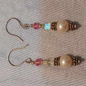 Reworked Vintage Pearl Earrings